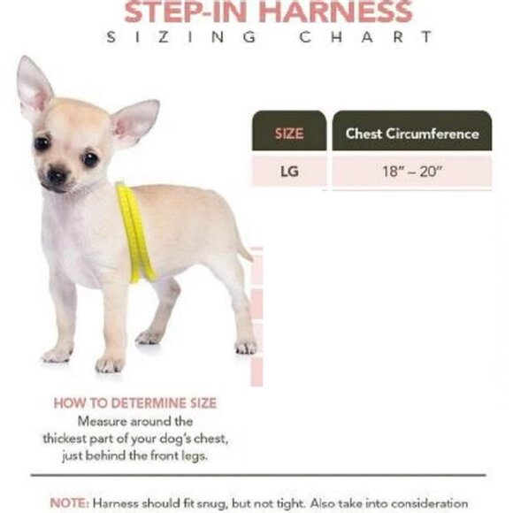 Susan Lanci Step In Harness - Puppy Pink with Pink Glitzerati Nouveau Bow Size L - Picture 2 of 5